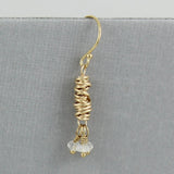 Dianne Rodger | Gemstone and Twist Earrings - Gold Fill