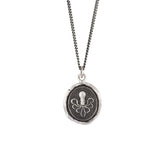 Pyrrha | Sterling Silver Octopus Talisman Necklace