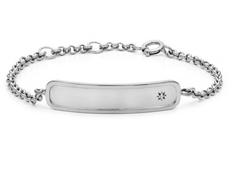 Signature Chain - Sterling Silver CZ Bracelet