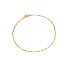 Singapore Chain Bracelet - 10k Gold