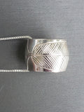 Sterling Silver 'Feathers' Large Spirit Bead Necklace