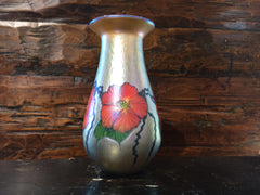 Orange Hibiscus Vase