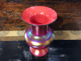 Classic, Red Iridescent Vase