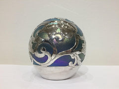 Sterling Silver & Blown Glass Paper Weight